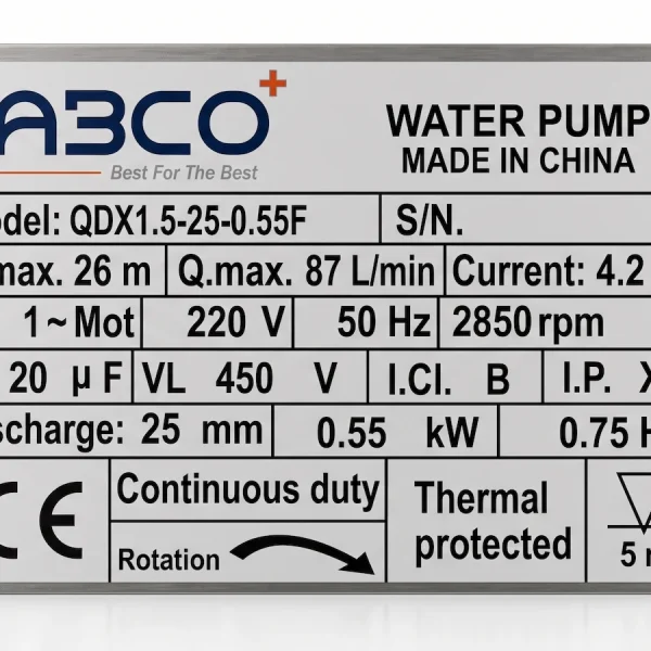 ABCO-QDX1.5-25-0.55F-nameplate