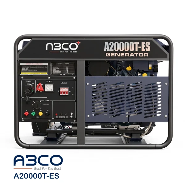 موتور برق بنزینی ۱۰ کیلووات دو سیلندر سه فاز آبکو مدل A20000T-ES - تصویر 2