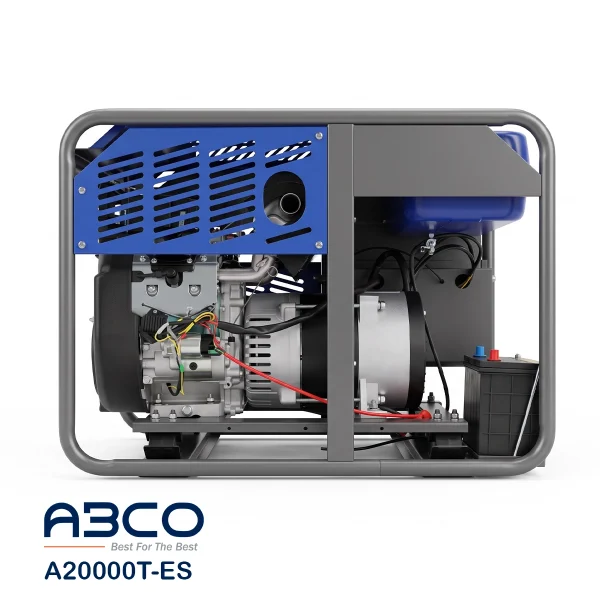 موتور برق بنزینی ۱۰ کیلووات دو سیلندر سه فاز آبکو مدل A20000T-ES - تصویر 4