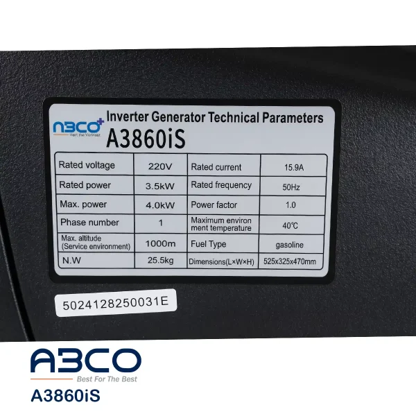 ABCO-A3860iS-nameplate